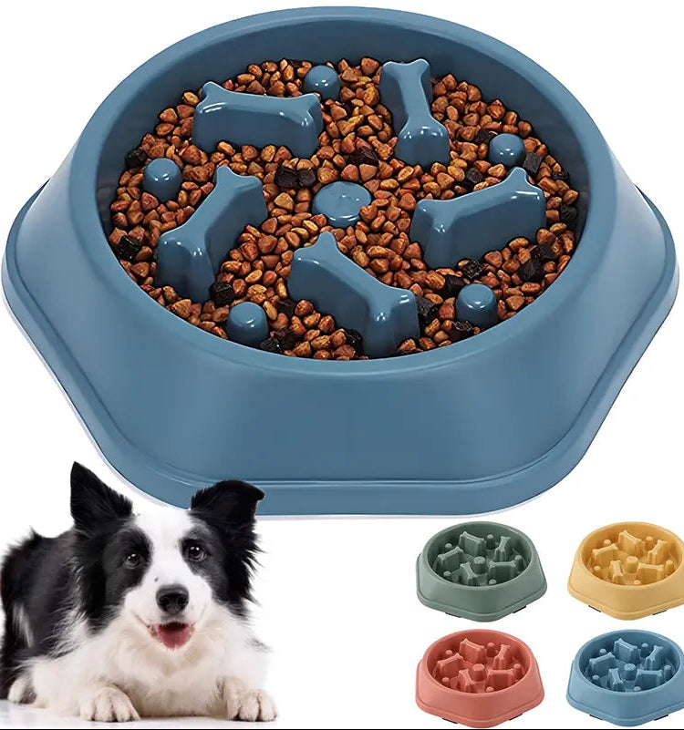 Anti-Choking Slow Feeder Dog Bowl - Non-Slip Design for Small & Medium Dogs, Perfect for Quick Meals